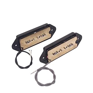 Alnicov P90 Micro à bobine unique en forme d’oreille de chien pour guitare électrique Gibson 6 cordes Noir - Les Beatles, Paul McCartney, John Lennon, RIngo Starr, George Harrison Alnicov P90 Micro à bobine unique en forme d'oreille de chien pour guitare électrique Gibson 6 cordes Noir – Image 5