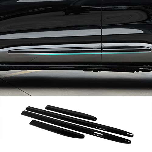 Molduras de puerta lateral para Ford Explorer 2020-2023: protección exterior en ABS negro
