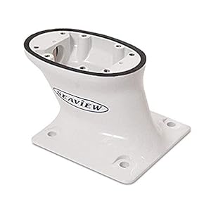 Seaview AFT Rake 5″ Tall Radar Mount, White, PMA-57-M1