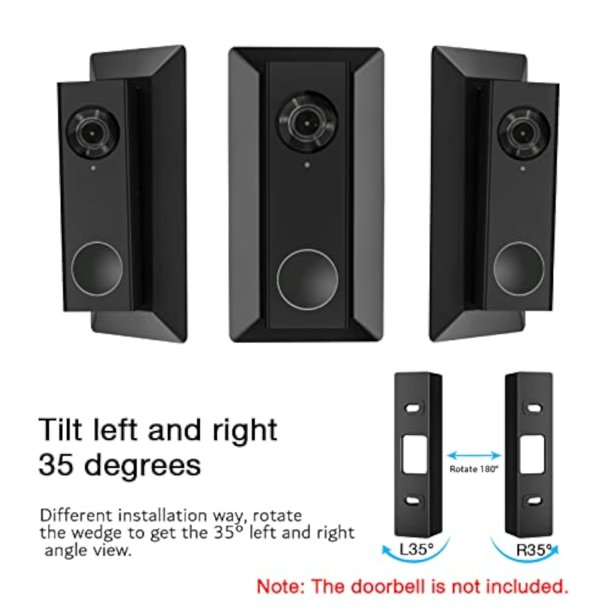 Wall Plate Compatible with Eufy Doorbell 2K Resolution