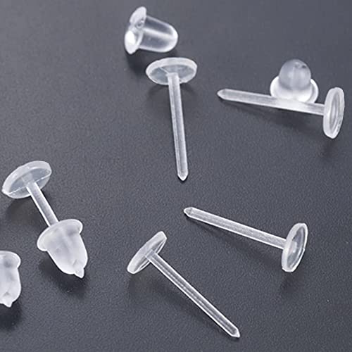 20g Stud Earrings Cartilage Piercing Flexible Bioflex Clear Ear Lobe Push-Fit Retainers Invisible Jewelry4