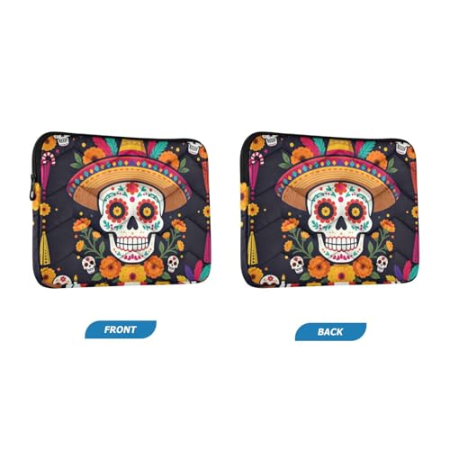 Funda para portátil 15-16 pulgadas con diseño Sugar Skull miniatura 2