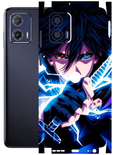 Image of AtOdds - Full Body Back Screen Guard Protector Film - Lamination Wrap Skin Sticker Compatible with Moto G73 (5G) | Scratchproof Matte Finish (Anime 42)