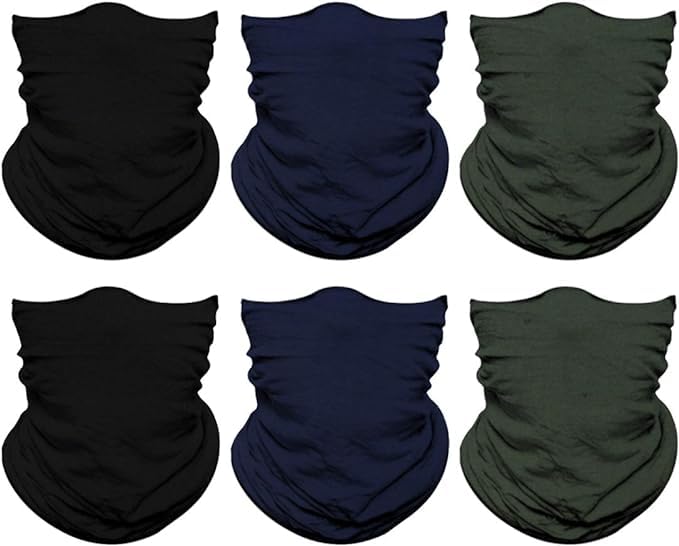 Image of Neck Gaiter for Men Women Headwear Bandana Head Wrap Face Scarf Mask Cover Warmer Balaclava-Seamless & Versatile