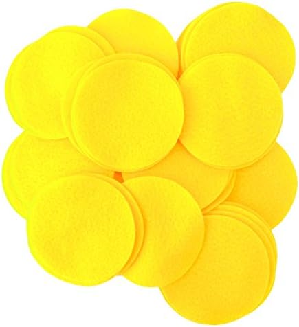 Playfully Ever After Yellow Craft Felt Circles (2.5 Inch - 46pc)
