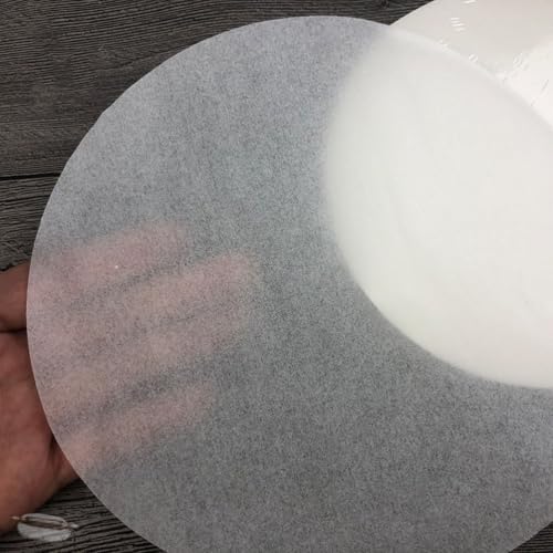 Papel de horno antiadherente circular OUNONA de 8 pulgadas para cocinar sin grasa 100 unidades 4