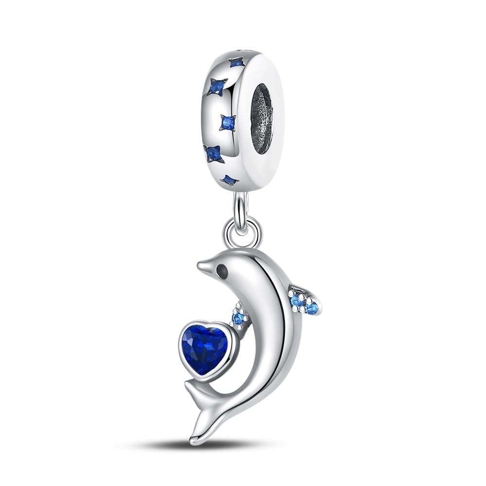 TINSLO Charms Beads Pendant for Women 925 Sterling Silver Compatible with Pandora Bracelets and Necklaces Compatible European Bracelets for Women Girls B2