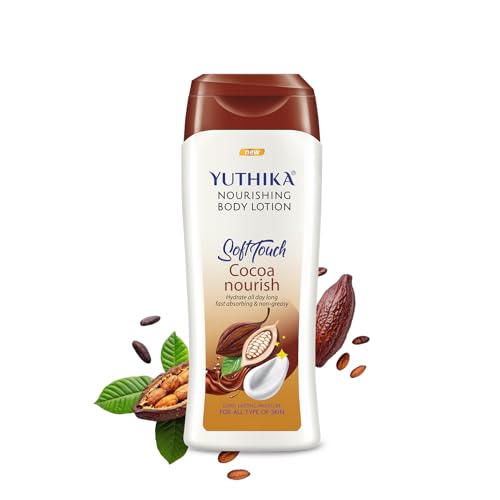 Image of Yuthika Naturals Coco Soft Touch 100ml Body Lotion for Women & Men | 72Hr Hydration | for Dry to Very Dry Skin | Enriched with Cocoa | Non Greasy & Healthy Looking Skin