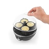 Salter Poach, Boil & Pop Cuiseur à Œufs – 3 en 1 Machine à Omelette, Œufs Durs ou Pochés, Capacité de 6 œufs, Comprend une Tasse Doseuse, Moules en Silicone & Coupelles de Pochage, Protéines, Gym