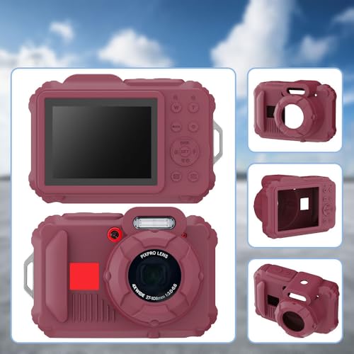 Funda de silicón para cámara pixpro wpz2 con protector y correa miniatura 5