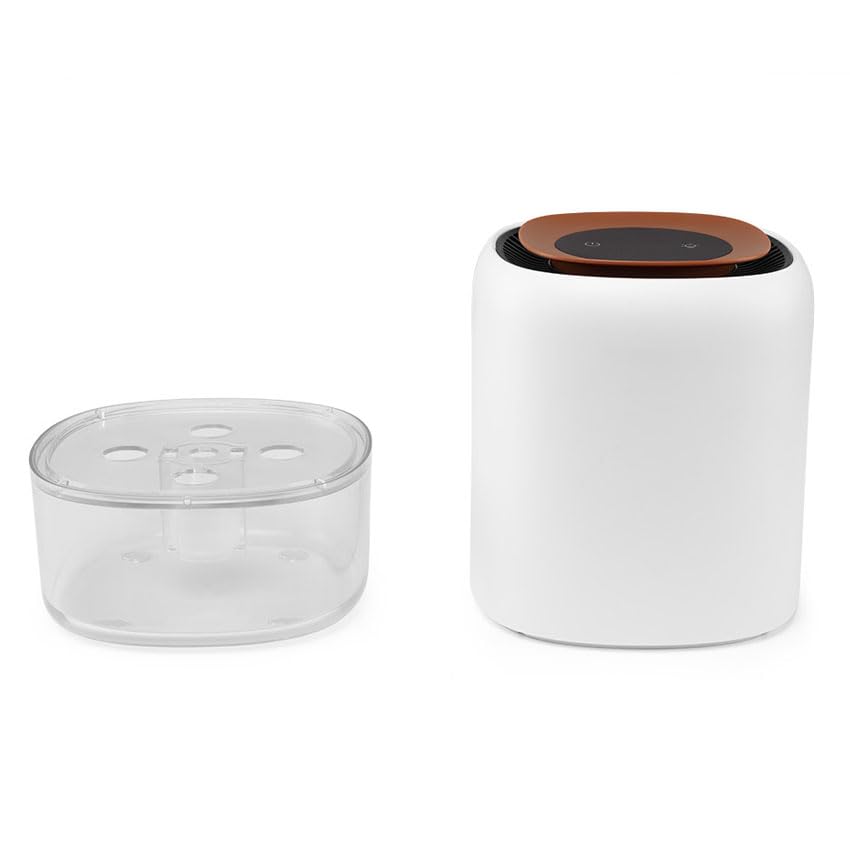 Deshumidificador mini 500ml, compacto y portátil, ideal para eliminar humedad en espacios pequeños y prevenir moho.