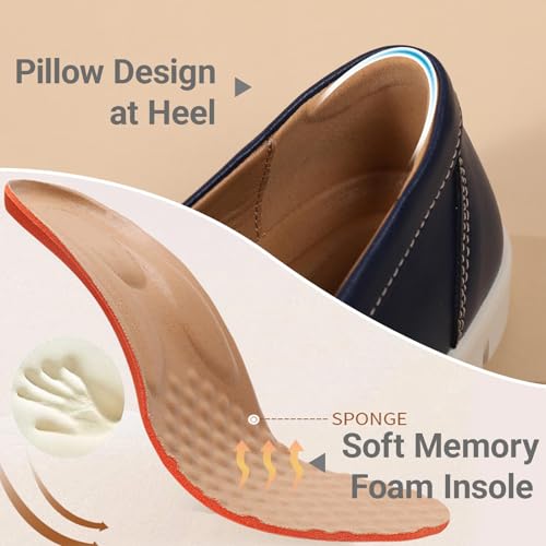 Image of QAE Loafers for Women Penny Loafers Slip On Sneakers Womens Shoes Dressy Casual Comfortable Ladies Summer Shoes