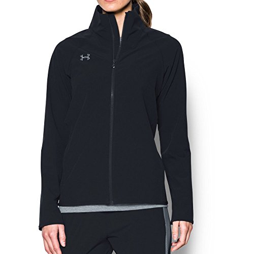 Under Armour Women's UA Squad Woven Full Zip Jacket XS Black