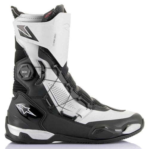 Alpinestars Unisex Boa Ankle Boot, Black/Silver, 11.5 US Men