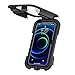 TOPRUI Porta Cellulare Moto, Universale Porta Telefono per Moto e Biciclette Impermeabile Antipolvere e Antiurto con Rotazione a 360° Toccare ID Viso ID Compatibile con Smartphone da 4,5"a 6,8" Nero