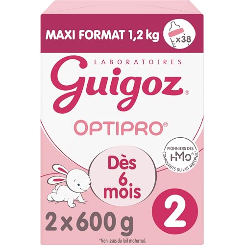 Lait Bébé 2ème Âge Guigoz Optipro 2 MO8445290448361 – Dès 6 Mois, 2x600g - vue 5