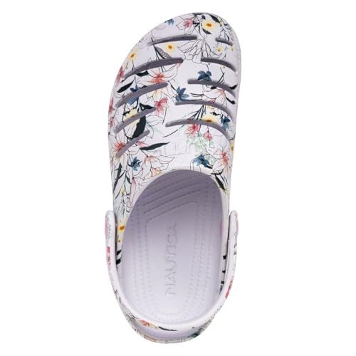 Nautica Women's Clogs - Athletic Sports Sandal - Water Shoes Slip-On with Adjustable Back Strap - Beach Sports Shoe - River Edge4