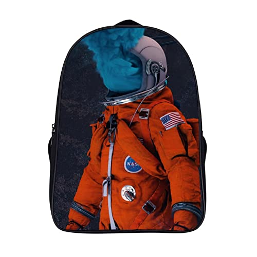 Sac à dos astronaute ado pour ordinateur portable et grand cartable scolaire 40x28x16cm