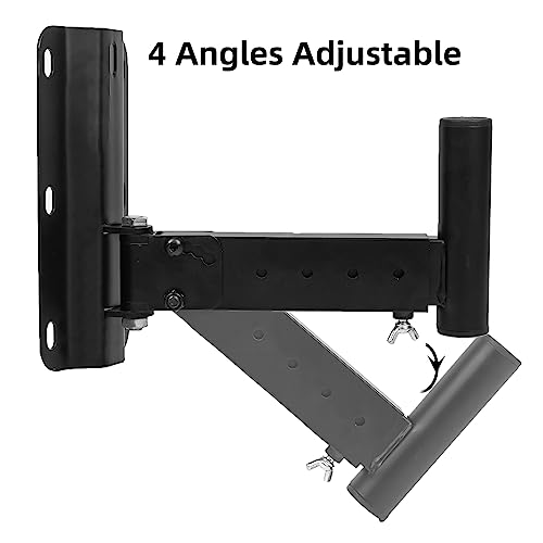 Nbguigdstr Heavy Duty Speaker Mounts - Support up to 110lbs, Adjustable PA Speaker Brackets, Swivel & Tilt, 2 Packs Black by Nbguigdstr - Image 4