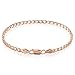 Produktbild Mary & Jules Armband Damen Rosegold aus 925 Sterling Silber vergoldet, aus recyceltem Silber, Damen Armband Rosegold aus Panzerkette, Goldarmband für Frauen & Mädchen