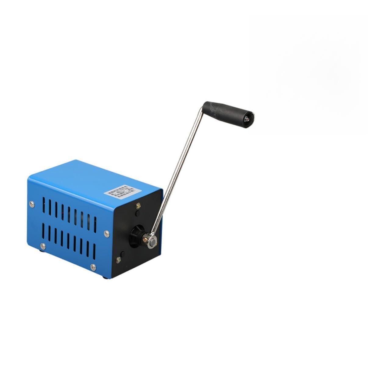 SHINEOFI Generatore a Manovella Portatile Alta Potenza 20w per Emergenza Outdoor, Alimentazione Manuale in Ferro Compatto e Leggero per Power Bank e Telefono