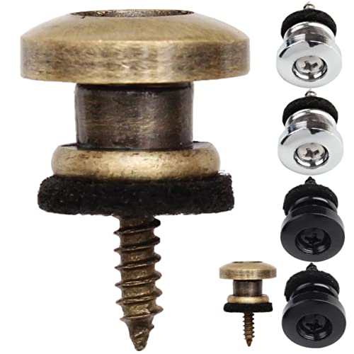 Vaguelly 24 Pcs Guitar Strap Button Mens Harness Red Suits For Men Sets For Men Strap Locks For Bass Guitar Strap Locking Guitar Fixator Guitar Strap Attachment Guitar Metal Button Non-Slip #TOP6