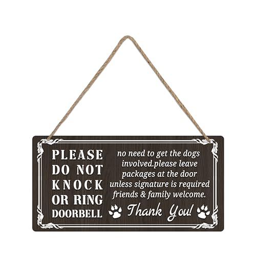 Please Do Not Disturb ؐhATCADo Not Knock or Ring Doorbell No Need to Get the Dogs Involved TCAnMOvgؐzA݂艺z[fRTCA