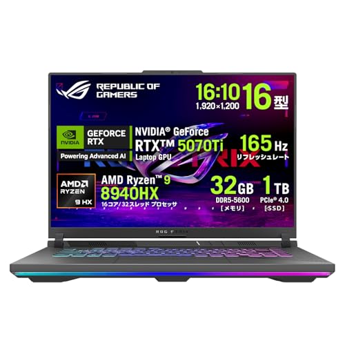 Amazon.co.jp: ASUS ゲーミングノートPC ROG Strix G16 G614PR