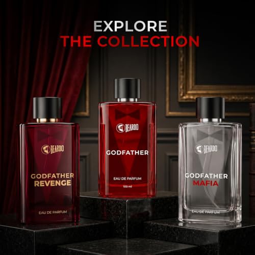 Image of BEARDO Godfather Mafia Eau De Parfum 100ml | Fruity, Amber, Woody Fragrance | Long Lasting Perfume for Men | Gift For Men | Strong EDP For Men | Gift For Husband | Gift For Boyfriend
