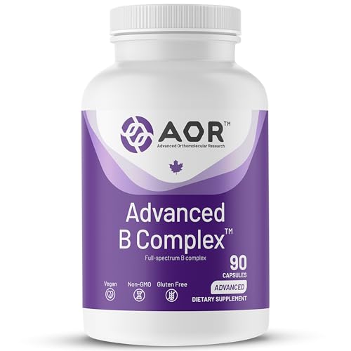 AOR Advanced B Complex: 90 Vegan Capsules, 30-90 Day Supply, Full-Spectrum Essential Vitamin B for Daily Vitality, Focus & Clarity AOR Advanced B Complex: 90 Vegan Capsules, 30-90 Day Supply, Full-Spectrum Essential Vitamin B for Daily Vitality, Focus & Clarity