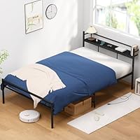 Amazon｜【耐荷重300Kg・2口コンセント】ベッドフレーム