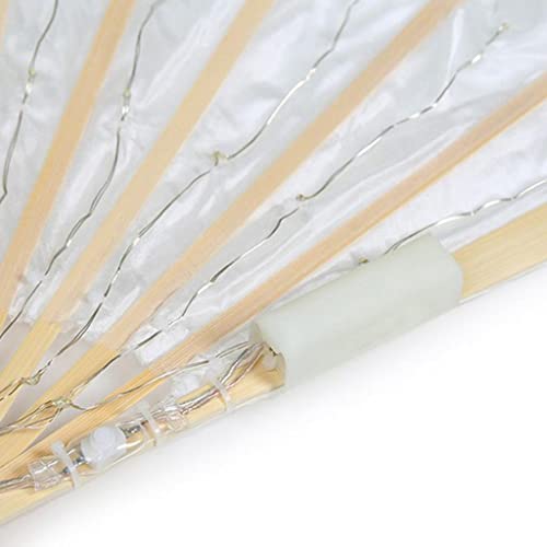 Generic 1Pair Ventilador de Seda Dança Do Ventre Véu à Direita Esquerda LED Light Up Show com Carreg