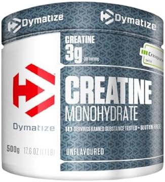 Dymatize Creatine Monohydrate UnFLAVORed Powder 500g - 100% Creap...