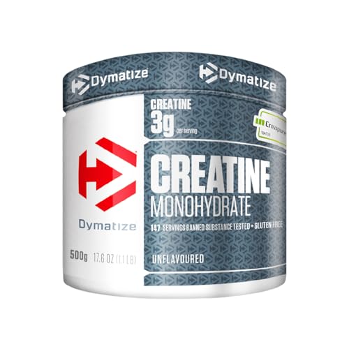 Dymatize Creatine Monohydrate UnFLAVORed Powder 500g - 100% Creapure Creatine - Aminoácidos - Creatina