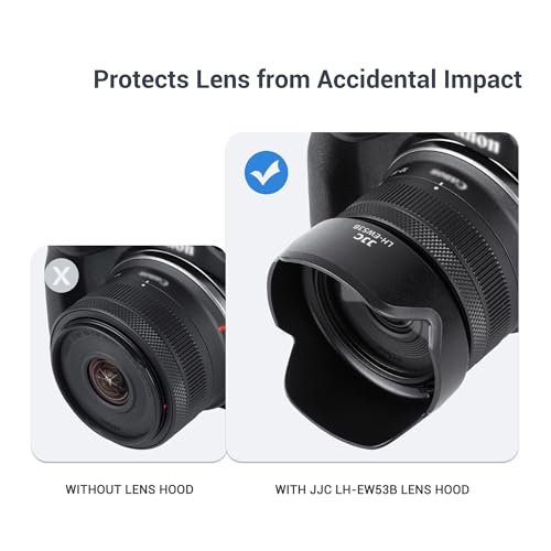 image for JJC Tulip Lens Hood for Canon RF-S 10-18mm f/4.5-6.3 is STM Lens, Reve