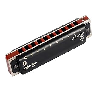 PacuM Harmonica par Instrument Clé Harmonica Diatonique 10 Trous Harpe Bouche Orgue Clé C Bas F Noir Laiton Couverture Phosphore Bronze Reed Harmonica - Les Beatles, Paul McCartney, John Lennon, RIngo Starr, George Harrison PacuM Harmonica par Instrument Clé Harmonica Diatonique 10 Trous Harpe Bouche Orgue Clé C Bas F Noir Laiton Couverture Phosphore Bronze Reed Harmonica – Image 2