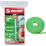 VELCRO Brand Adjustable Plant Ties | 75 ft x 1/2 in...