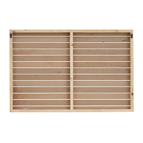 Deco 79 Wood American Flag Wall Decor, 38" X 2" X 26", White #TOP5