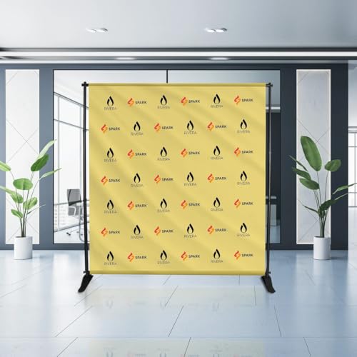 BannerBuzz 8' x 8' Custom Backdrop Step and Repeat Banner and Backdrop Stand, Customized Photo Booth for Trade Shows, Birthday Parties, Weddings, Special Events (Includes Banner Graphic & Hardware) - Image 3