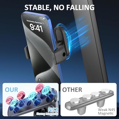 Image of SHOPEE Magnetic Gym Phone Holder 360Adjustable Magnetic Phone Holder Gym Magnet Mount for Gym Compatible with 4.7-6.5 inch Smartphones