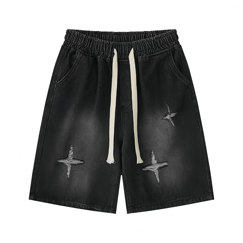 Angel ZYJ Y2K Short Jeans Uomo Baggy | Stile Streetwear