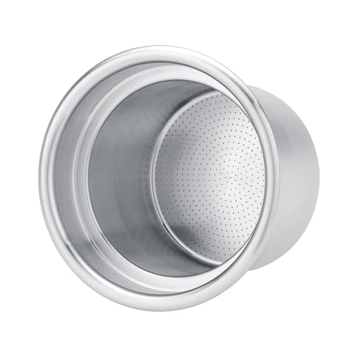 Image of Normcore 54mm to 45.5mm Step-Down Portafilter Basket Kit, CNC-machined From a Solid Block of 304 Stainless Steel, 0.28mm Holes, Includes Dosing Funnel, 45.5mm Puck Screen, 200 Papers Filter