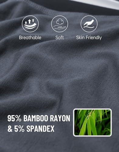 COLORFULLEAF Men's Boxer Underwear Soft Rayon Boxers for Men Packs Relaxed Summer Boxer Underpants3