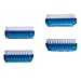 Produktbild 4er Pack/Stück doppelseitige Bürsten in blau im Set Nagelbürsten/Handwaschbürste für Bad, WC, Waschbecken