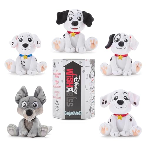 Disney Store Official 101 Dalmatians Wishables Shimmer Series - Disney Blind Box Plush - 5 Inch Mystery Toys with Detailed Micro Plush Sculpting, Embroidered Stars & Accents (1 Mystery Plushy)