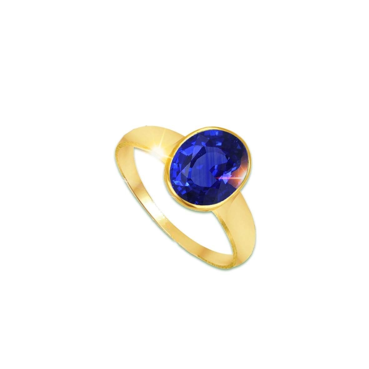 Natural Blue Sapphire Adjustable Ring Silver 7.25 Ratti (Nilam/Neelam Stone Silver Ring) for Men and Women with Lab Certificate-image-10