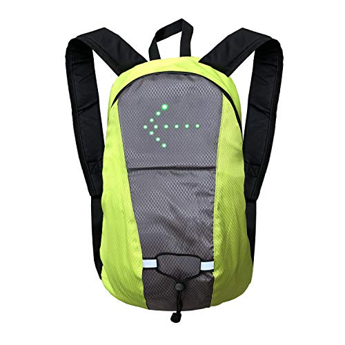 LEDWARNING Sac à dos 15L à Leds réfléchissant avec Signalisation de Direction pour Vélo et Trottinette. Télécommande et USB rechargeable. Vendeur...