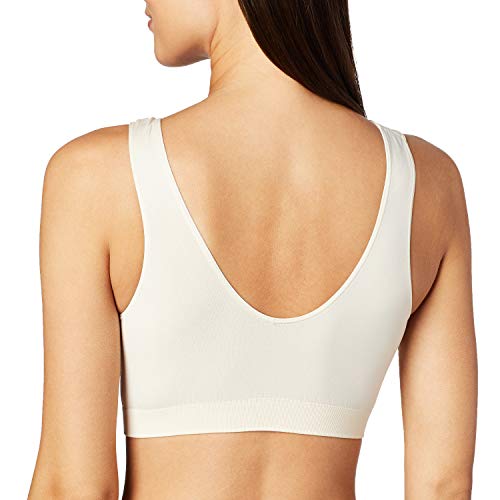 Image of Bali Women's Microfiber Bralette Pack, Comfort Revolution Seamless T-Shirt Bra, Crop Top Bralette, 2-Pack