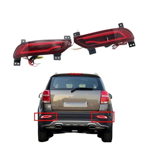 Feu stop arrière LED pour Chevy Captiva 2014-2019 et clignotant dynamique de rétroviseur