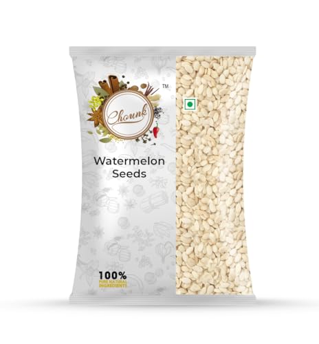 Image of Chounk Edible Raw Water Melon Seeds - 100 Grams (Pack of 1) | Magaj Seed Pack | Tarbuj Ke Beej | Rich in Protein | Potassium | Magnesium & Iron | Watermelon Seeds for Eating | Healthy Food